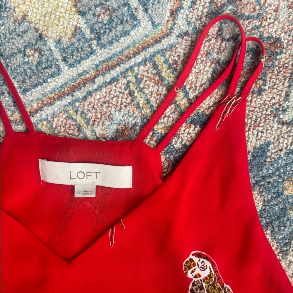 Loft Red Parrot Camisole - Picture 4 of 4